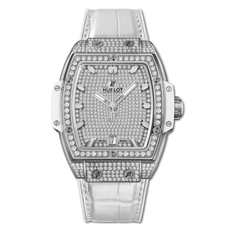 Hublot - 665.NE.9010.LR.1604  Spirit of Big Bang 39 Titanium / Full Pavé / White