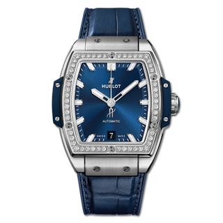 Hublot - 665.NX.7170.LR.1204  Spirit of Big Bang 39 Titanium / Diamonds / Blue