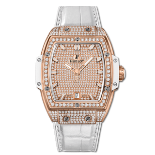 Hublot - 665.OE.9010.LR.1604  Spirit of Big Bang 39 King Gold / Full Pavé / White