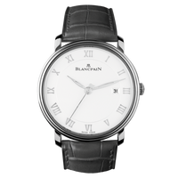 Blancpain Villeret Réveil GMT Stainless Steel / White / Bracelet (6651-1127-55B)