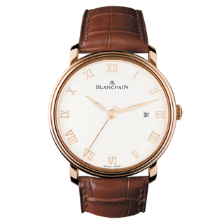 Blancpain - 6651-3642-55B  Villeret Ultraplate Automatique 40mm Red Gold / Opalin