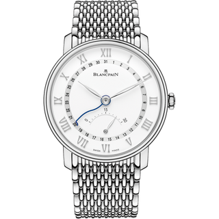 Blancpain - 6653Q-1127-MMB  Villeret Ultraplate Quantième Seconde Rétrograde Stainless Steel / White / Bracelet