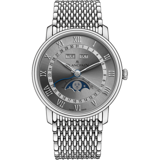 Blancpain - 6654-1113-MMB  Villeret Quantième Complet 40mm Stainless Steel / Grey / Bracelet