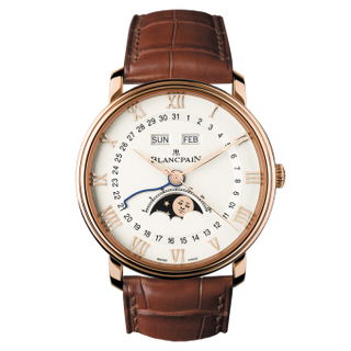 Blancpain - 6654-3642-55B  Villeret Quantième Complet 40mm Red Gold / Opalin