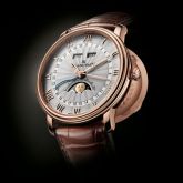 Blancpain - 6664-3642-55B  Villeret Quantième Complet Demi-Savonette Red Gold / Opalin