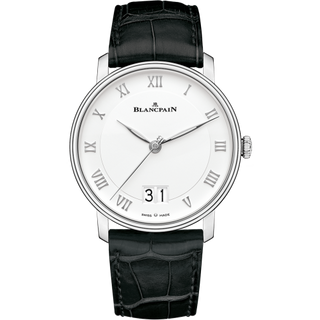 Blancpain - 6669-1127-55B  Villeret Grande Date Stainless Steel / White 