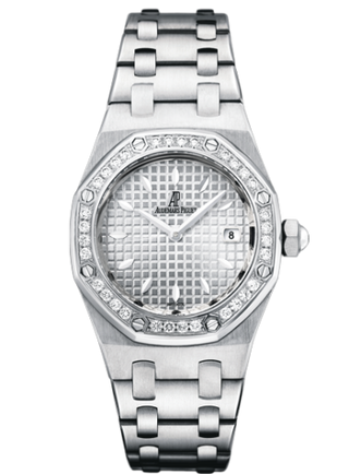 Audemars Piguet - 67601ST.ZZ.1230ST.01  Royal Oak 67601 Stainless Steel / Diamond / Silver / Bracelet