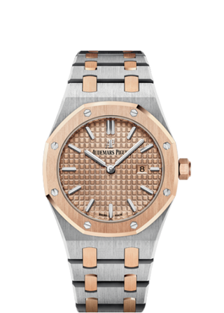 Audemars Piguet - 67650SR.OO.1261SR.01  Royal Oak 67650 Quartz Stainless Steel / Pink Gold / Pink / Bracelet