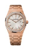 Audemars Piguet - 67651OR.ZZ.1261OR.01  Royal Oak 67651 Quartz Pink Gold / Silver / Bracelet