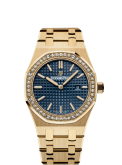 Audemars Piguet - 67651BA.ZZ.1261BA.02  Royal Oak 67651 Quartz Yellow Gold / Blue