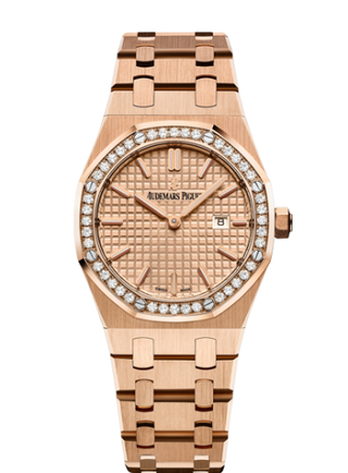 Audemars Piguet - 67651OR.ZZ.1261OR.03  Royal Oak 67651 Quartz Pink Gold / Pink / Bracelet