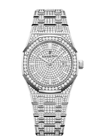 Audemars Piguet - 67652BC.ZZ.1265BC.01  Royal Oak 33 Quartz White Gold / Diamond / Silver / Bracelet