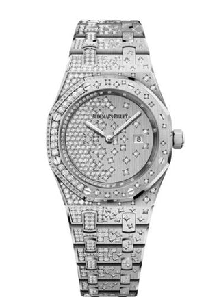 Audemars Piguet - 67654BC.ZZ.1264BC.01  Royal Oak Quartz White Gold / Cascade / Bracelet