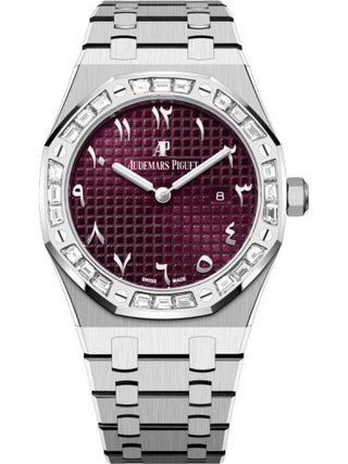 Audemars Piguet - 67656BC.ZZ.1261BC.01  Royal Oak 67656 Quartz White Gold / Purple - Eastern Arabic