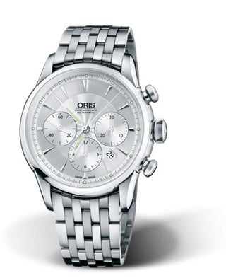 Oris - 01 676 7603 4051-07 8 22 73  Artelier Chronograph 43.5 Stainless Steel / Silver / Bracelet