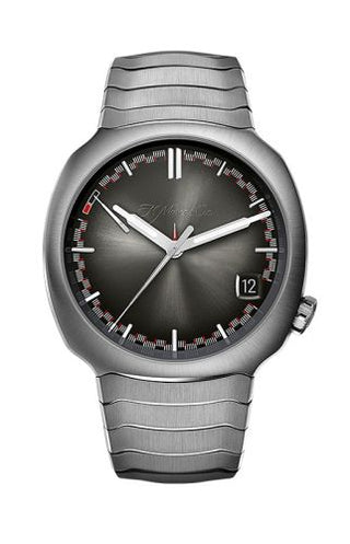 H. Moser & Cie - 6812-1200  Streamliner Perpetual Calendar Stainless Steel / Grey