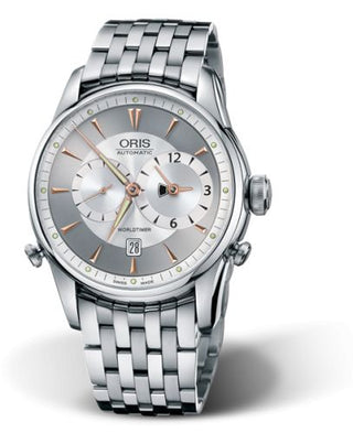 Oris - 01 690 7581 4051-07 8 22 73  Artelier Worldtimer 42.5 Stainless Steel / Silver / Bracelet