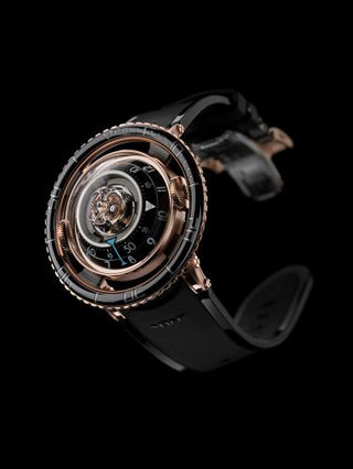 MB&F - 70.RLB.B  Horological Machine N°7 Aquapod Red Gold / Black