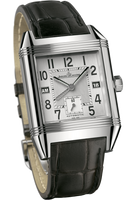 Jaeger-LeCoultre Reverso One Duetto Stainless Steel / Silver /  Alligator (7008420)