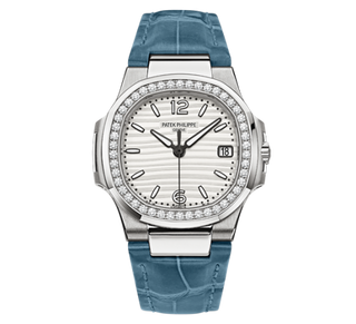 Patek Philippe - 7010G-011  Nautilus 7010 White Gold / Silvery White / Strap