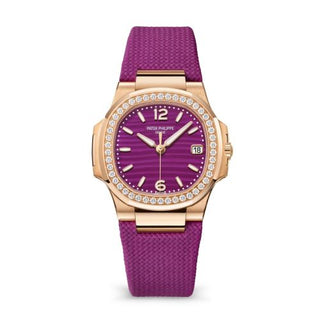 Patek Philippe - 7010R-013  Nautilus 7010 Rose Gold - Diamond / Purple / Strap