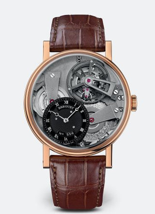 Breguet - 7047BR/G9/9ZU  Tradition 7047 Fusée Tourbillon Rose Gold / Black