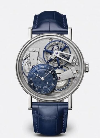 Breguet - 7047PT/1Y/9ZU  Tradition 7047 Fusée Tourbillon Platinum / Blue