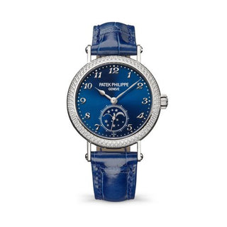 Patek Philippe - 7121/200G-001  Moonphase 7121 White Gold - Diamond / Blue