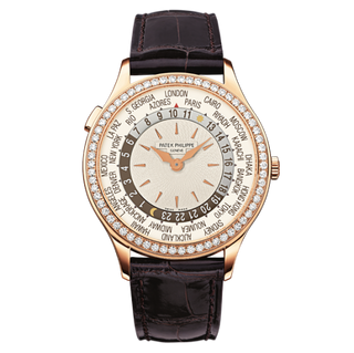 Patek Philippe - 7130R-001  World Time 7130 Rose Gold / Silver / Hong Kong