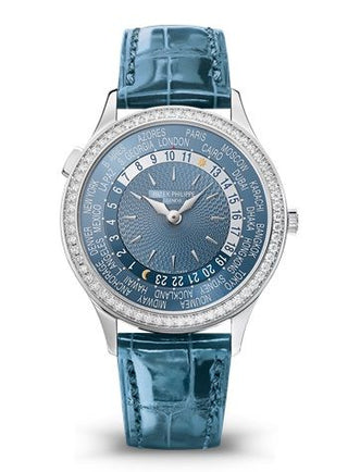 Patek Philippe - 7130G-014  World Time 7130 White Gold / Blue - Hong Kong