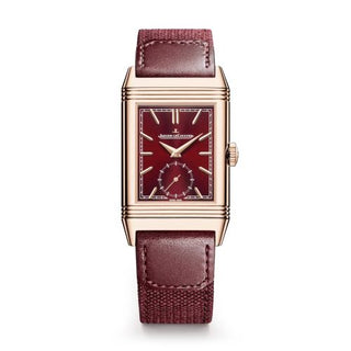 Jaeger-LeCoultre - 713256J  Reverso Tribute Small Seconds Pink Gold / Burgundy / Fagliano