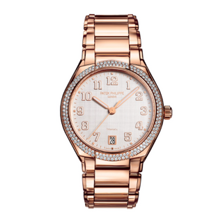 Patek Philippe - 7300/1200R-010 T  Twenty-4 Automatic Tiffany Rose Gold / Diamond / Shantung Silk