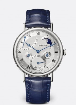 Breguet - 7327BB/11/9VU  Classique Perpetual Calendar 7327 White Gold / Silver