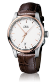 Oris - 01 733 7578 4351-07 5 18 10  Classic Date 37 Stainless Steel - Rose Gold / Silver