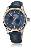 Oris - 01 733 7594 4335-07 5 20 85  Classic Date 42 Stainless Steel - Rose Gold / Blue