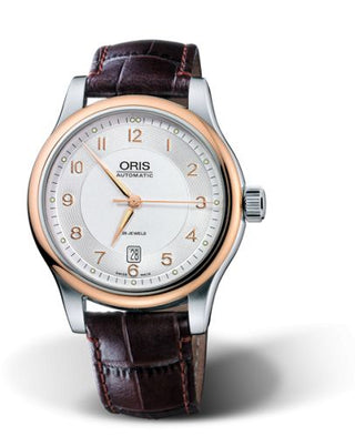 Oris - 01 733 7594 4361-07 5 20 12  Classic Date 42 Stainless Steel - Rose Gold / Silver