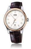 Oris - 01 733 7594 4391-07 5 20 12  Classic Date 42 Stainless Steel - Rose Gold / Silver