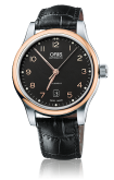 Oris - 01 733 7594 4394-07 5 20 11  Classic Date 42 Stainless Steel - Rose Gold / Black