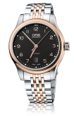 Oris - 01 733 7594 4394-07 8 20 63  Classic Date 42 Stainless Steel - Rose Gold / Black / Bracelet