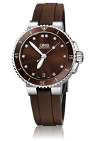 Oris Aquis Date Diamonds 36 Stainless Steel / Brown - Diamond / Bracelet (01 733 7652 4192-07 5 18 12FC)