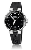 Oris Aquis Date Diamonds 36 Stainless Steel / Black - Diamond / Bracelet (01 733 7652 4194-07 4 18 34)