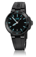 Oris Aquis Date 36 DLC / Black / Rubber (01 733 7652 4725-07 4 18 34B)