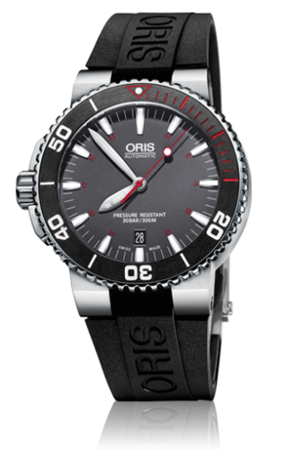 Oris - 01 733 7653 4183-Set RS  Aquis Red Limited Edition