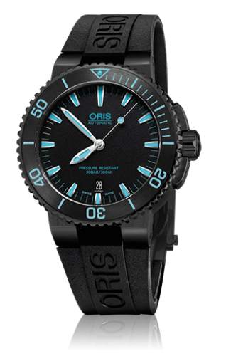 Oris - 01 733 7653 4725-07 4 26 34BEB  Aquis Date 43 DLC / Black / Rubber