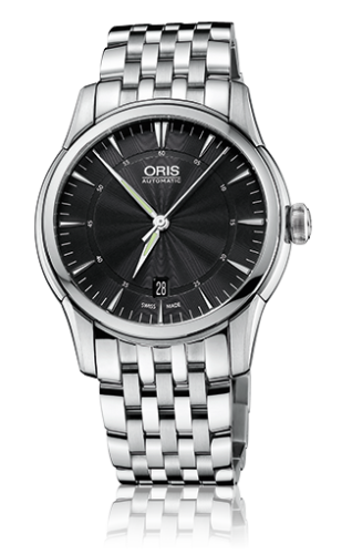 Oris - 01 733 7670 4054-07 8 21 77 x  Artelier Date 40 Stainless Steel / Black / Bracelet