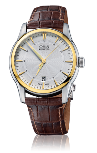 Oris - 01 733 7670 4351-07 5 21 70FC x  Artelier Date 40.5 Stainless Steel - Yellow Gold / Silver