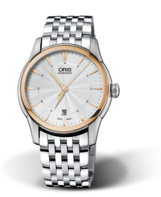 Oris - 01 733 7670 6351-07 8 21 77  Artelier Date 40.5 Stainless Steel - Rose Gold / Silver / Bracelet