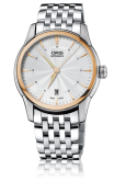 Oris - 01 733 7670 6351-07 8 21 77  Artelier Date 40.5 Stainless Steel - Rose Gold / Silver / Bracelet