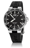 Oris - 01 733 7676 4154-07 4 21 34  Aquis Date 40 Stainless Steel / Black / Rubber