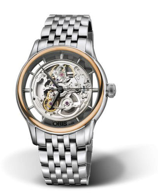 Oris - 01 734 7684 6351-07 8 21 77  Artelier Translucent Skeleton Stainless Steel - Rose Gold / Bracelet